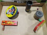 5 early noisemaker toys