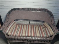 Outdoor Wicker Love Seat