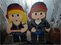 Wood Cut outs "Harley Chics"
