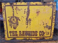 The Rawhide Co Metal Sign