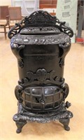 Vintage black parlor stove