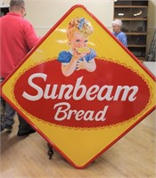 Vintage diamond shape Sunbeam Bread sign
