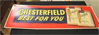 Vintage Chesterfield advertising sign