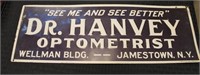 Vintage metal Optometrist sign