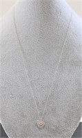 White sapphire necklace