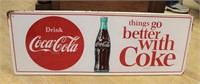 Vintage Things Go Better With Coke sign
