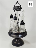 Victorian 5-Bottle Caster Set