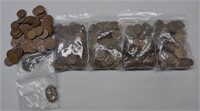 Approximately 500 Wheat Cents: 1940s-50s