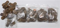Approximately 500 Wheat Cents: 1940s-50s