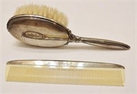 Child's Sterling Silver Brush & Comb