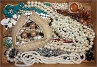 Flat of Costume Jewelry: Beads