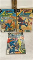 SUPERMAN 1978 ACTION COMICS 3pc LOT