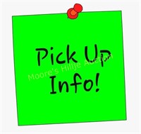 Pick Up and Shipping Information