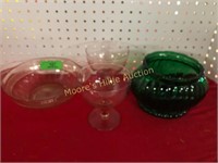 4 Vintage 30's Depression Glass Pieces