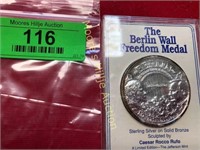 Vintage Berlin Wall Freedom Medal