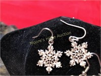 2 Vintage Silvertone earring Sets