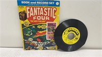 1970s FANTASTIC FOUR COMIC/45-RECORD SET