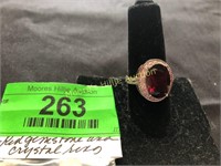 Red Gemstone, Crystal Ring