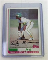 1982 Topps Rickey Henderson A's Baseball Card
