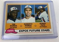 1981 Rookie Tim Raines Topps Baseball Card