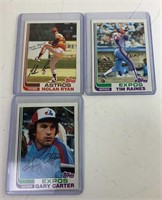 3- 1982 Topps Superstar Baseball Card Lot