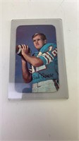Large Bob Griese Football Card