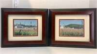 2 framed photos