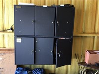 Storehouse 6 Door Metal Locking Shelf Unit