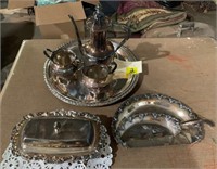 Silver Plate Serving Set