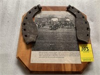 Ox-Drawn Wagons Clipping on Plaque