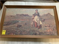 The Prairie is my Garden by Harvey Dunn Framed