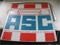 Automotive Service Council Double Sided Metal Sign