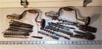 Braces & Assorted Auger/Drill Bits