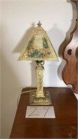Antique Lamp Metal with Glass Shade 
BR2