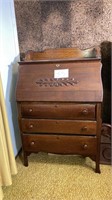 Antique Drop Front Secretary Desk BR2