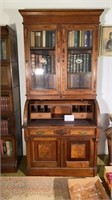 Antique Drop Front Secretary with Inlayed Wood
 L