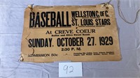 Colored St. Louis Stars Baseball Advertisement DR