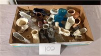 Porcelain and Glass Shoe Figurines. BR1