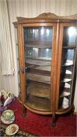 Curio Cabinet Curved Glass Doors DEN