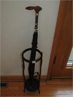 Rod Iron Umbrella Stand and Comoy's of London