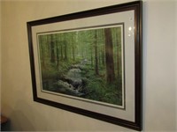 Peter Ellenshaw Stream In Woods Painting