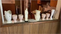 Figurines Egg Cups Contents of Shelf DEN