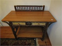 Old Hickory Stand with Drawers (48" x 24" x 32")