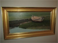 Original John Falato Canoe Painting