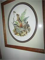 Ned Smith Chipmunk Painting 862/2500
