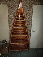 Half Wooden Canoe Shelf