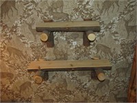Local Made Set of 2 Wall Shelves