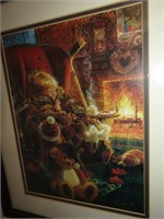 Framed Picture "Toasty Warm" signed Stewart Shurwo