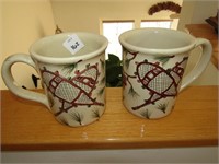 2 Ceramic Mugs Handcrafted in Hungary