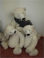 HG Mohair Momma Polar Bear and 2 Cubs
